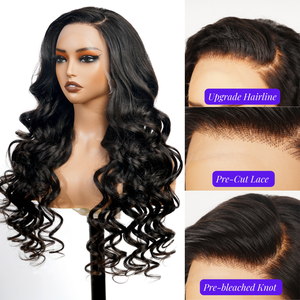 100% Brazilian Virgin Human Hair Transparent Swiss Lace Wig HD Body Wave Curly Lace Front Wigs for Black Women - Product Image 2