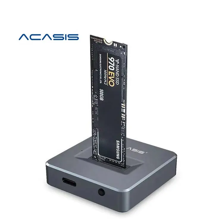 Acasis Chất lượng cao NVMe để USB Adapter Bạc nhôm trường hợp Chứng Khoán nhôm 2nd HDD Caddy 9.0mm SATA cứng di Hỗ trợ 12 tháng