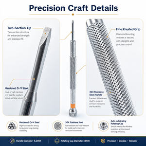 <span class=keywords><strong>Cacciavite</strong></span> di precisione professionale in acciaio al cromo vanadio ad alta durezza <span class=keywords><strong>per</strong></span> la riparazione di <span class=keywords><strong>orologi</strong></span> e occhiali, 92 mm, 11,2 g - Product Image 3