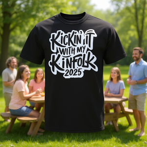 Camiseta Kickin It With My Kinfolk 2025, regalo para la reunión familiar - Product Image 3