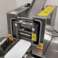 Machine automatique à fabriquer des enveloppes de raviolis avec contrôle de l'épaisseur réglable, en acier inoxydable, équipement alimentaire commercial
