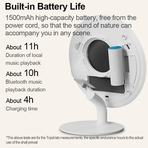 เครื่องเสียงช่วยการนอนหลับสำหรับเด็ก TUODI OEM MC-330 รุ่นโมเดิร์น LED พร้อมตัวตั้งเวลา ชาร์จไฟได้ มี<span class=keywords><strong>เพลง</strong></span>ใหม่ 39 <span class=keywords><strong>เพลง</strong></span> - Product Image 5