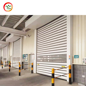 Persiana de parrilla de aleación de aluminio de alta velocidad automática de diseño moderno Puerta de panel duro enrollable industrial para almacenes - Product Image 1