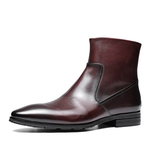 New British Casual Luxury Handcrafted Men's Oxford Leather <b>Waterproof</b> Evergreen Formal <b>Slip</b>-<b>On</b> <b>Shoes</b> Wedding Office Professional - Product Image 4