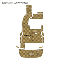 Tapis de pont marin en mousse EVA brossée découpée sur mesure par CNC, revêtement antidérapant pour Sea Ray Sundancer 300 de 2002