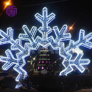 3D LED Snowflake Motif <b>Light</b> for Christmas Landscape Display - Product Image 3