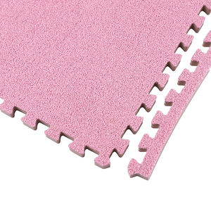 Tapis de sol en peluche douce pour chambre d'enfant, design puzzle carré, matériau XPE, tapis de jeu rembourré, couleurs personnalisées, nettoyage facile. - Product Image 5
