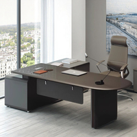 Bureau de direction moderne et luxueux, table d'ordinateur laquée pour le bureau à domicile