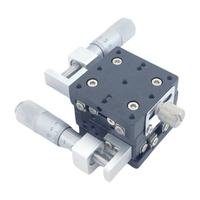 A24 Series XY Axis Manual Stage Platform Linear Stage 40x40/60x60/80x80 mm with Micrometer Head Adjustment for Optics Instrument