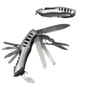 ステンレス製マルチツールポケットナイフ、多機能折りたたみナイフ、アウトドアサバイバル用 - Product Image 1