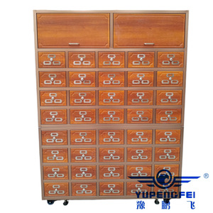 ตู้ยาจีนเหล็กยูเพิงเฟย แบบหลายลิ้นชัก สำหรับเก็บสมุนไพร ใช้ในโรงพยาบาล - Product Image 3