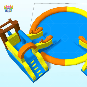 Parco Acquatico Gonfiabile <span class=keywords><strong>a</strong></span> Tema Delfino per Feste, per il Mondo Reale. Popolare Parco Acquatico <span class=keywords><strong>a</strong></span> Noleggio per l'Estate, per Adulti e Bambini. - Product Image 5