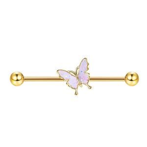 1 pièce breloque dorée pour <span class=keywords><strong>piercing</strong></span> en acier inoxydable pour femme <span class=keywords><strong>bijoux</strong></span> de fête pour <span class=keywords><strong>piercing</strong></span> de pont d'oreille en forme de fleur <span class=keywords><strong>bijoux</strong></span> de corps - Product Image 3