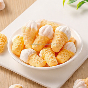 Caramelos de goma liofilizados de alta calidad, <span class=keywords><strong>sandía</strong></span> de tiburón, gusano naranja, plátano, dulce agrio con sabor afrutado, empaquetado en una bolsa - Product Image 3