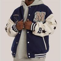 2023 personnalisé hommes mode réversible polaire varsité veste vente chaude Cool Style hiver Baseball Bomber à capuche toile matériel
