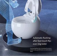 Toilette intelligente avec design mignon en forme d'œuf, bidet de salle de bain, siège chauffant, vente chaude