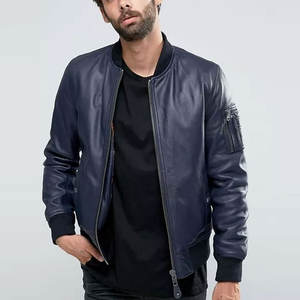 Ropa de moda Chaqueta de cuero para hombre a prueba de viento Venta caliente Chaqueta de cuero para hombre - Product Image 1