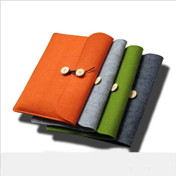 Custom Cute Thin Slim Waterproof Felted Wool Laptop Protective Case 10.6 11.6 13 15.6 Soft Felt Notebook Sleeve Bag Cover 17inch