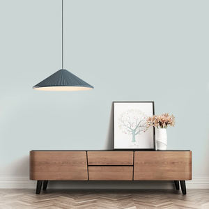 Danish-Style LED Pendant <b>Light</b> Macaron-Colored Conical Hat Design Personalized Bedroom Bedside <b>Chandelier</b> Fixture - Product Image 5