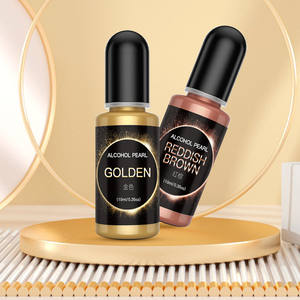 12 colores metálicos sombreado 3D alcohol tinta pigmento cristal gota adhesivo color mezcla pigmento - Product Image 3