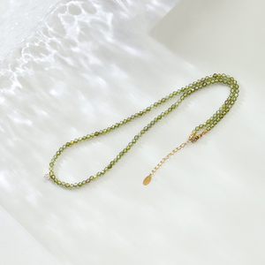 Handmade Vintage Style 3mm Crystal <b>Beaded</b> Stainless Steel 18k Gold Plated Necklace Fashionable Claw Setting <b>Bracelet</b> 3A Zircon - Product Image 4