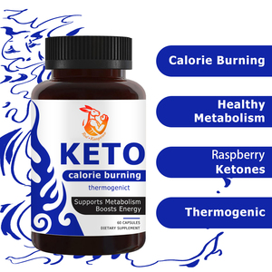 OEM ODM Custom Keto Capsules with Raspberry Ketone & Green Tea Leaf Extract for Burn Belly Fat Promote Digestion Herbal <b>Blend</b> - Product Image 4