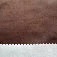 Tissu en microfibre laminé 110 g/m² 50D*50D 100 % polyester imperméable coupe-vent écologique marron chocolat pour vestes