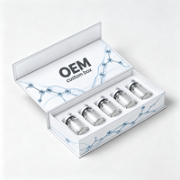 Boîte cadeau magnétique rigide personnalisée avec insert blister en matériaux recyclés, impression quadricolore, emballage pour flacon de sérum de soin de la peau
