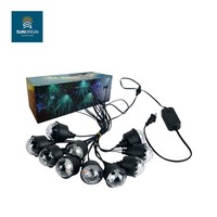 Guirlandes lumineuses LED RGB à intensité variable, étanches IP44, pour intérieur et extérieur, en plastique, très vendues, à haute valeur CRI 50, alimentées en courant alternatif/continu