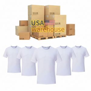 T-shirts vierges unisexes pour impression par sublimation, logo personnalisé, sensation coton, 100 % polyester, entrepôt US - Product Image 1