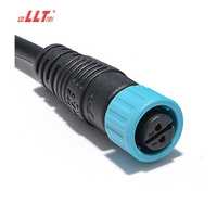 LLT 110V 10A Fiche mâle femelle étanche 3 4 5 6 8 Pin Cable Wire Circular Waterproof M12 Connector