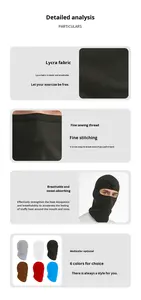 Casquette de cyclisme en soie glacée, polyester, protection solaire pour les sports de plein air, unisexe, séchage rapide, respirante, casquette de moto, protection personnalisée - Product Image 5