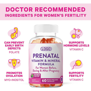 Gommose Vitaminiche Prenatali per Donne: Integratori per la Concepimento, la Fertilità e l'Equilibrio per la Donna in Gravidanza - Product Image 3