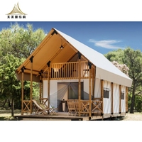 Tente de safari de luxe imperméable pour glamping en plein air, hôtel dans le désert, avec salle de bain, à vendre