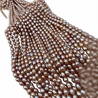 Perles d'eau douce naturelles violettes 6-7mm en forme de riz, en vrac, pour la fabrication de bijoux DIY