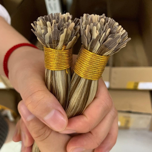 Extensiones de cabello de punta plana para mujer, cabello remy Virgen de la mejor calidad, calidad de salón, oferta con fu sion - Product Image 1