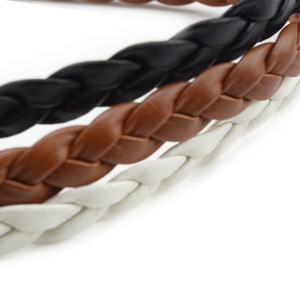 Ceintures tissées personnalisées pour femmes Ceintures tressées pour filles minces <span class=keywords><strong>Ceinture</strong></span> à chaîne en cuir PU pour robe de dame - Product Image 2