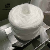 Polyester Tops Tow Fiber 2.5dx88mm 3dx88mm Semi-Dull Raw White Virgin Wool Yarn Spinning for Filling Material Concrete 3D