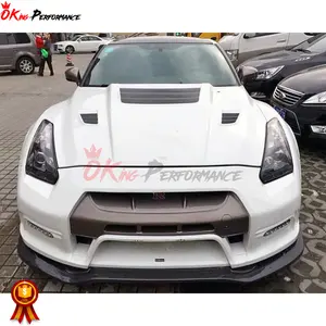 Vari 2013 Стильная передняя губа из углеродного волокна для Nissan R35 GTR