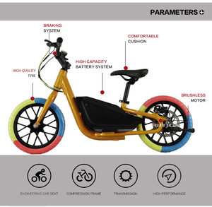 Vélo électrique pour enfants de 6 à 12 ans, vélo d'équilibre électrique 24V 150W - Product Image 3