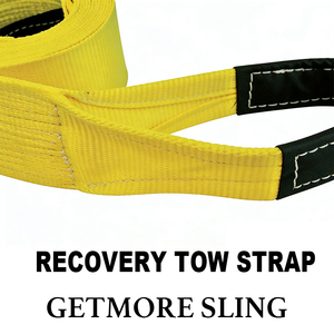 Cinta de Reboque Reforçada de Alta Resistência 2x20 Pés 20000 LBS, Excelente para Reboque de Jeeps, Carros, Caminhões, Barcos e Uso Agrícola - Product Image 2