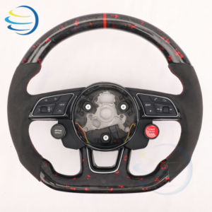 อัพเกรดภายในรถยนต์สำหรับ <span class=keywords><strong>Audi</strong></span> A3 A4 A5 S <span class=keywords><strong>3</strong></span> 4 5 6 <span class=keywords><strong>7</strong></span> RS3 4 5 6 <span class=keywords><strong>7</strong></span> A4L A6L TT S Coupe Roadster RS พวงมาลัยคาร์บอนไฟเบอร์ฟอร์จ - Product Image 3