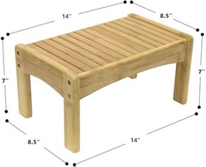 Marchepied en bambou durable pour enfants tout-petits Repose-pieds en <span class=keywords><strong>bois</strong></span> de bambou Tabouret d'entraînement au pot antidérapant Design écologique multifonction - Product Image 1
