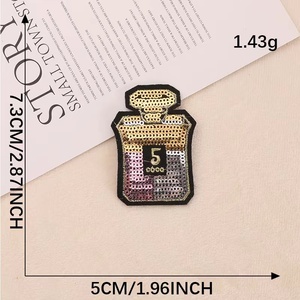 Miếng Vá Ngôi Sao Trái Tim Thêu Thủ Công Thiết Kế OEM Miếng Vá Đính Kim Sa Đính Cườm Đính Đá - Product Image 4