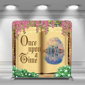 <span class=keywords><strong>Érase</strong></span> <span class=keywords><strong>una</strong></span> <span class=keywords><strong>vez</strong></span>, tamaño personalizado, feria comercial, cartel publicitario, tela de tensión, pantalla de doble cara, soporte de fondo portátil - Product Image 1