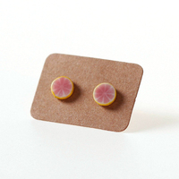 Groothandel keramische oorbellen studs kleurrijk fruit aardbei kers watermeloen schattig zoet fruit mode minimalistische stijl oorbellen