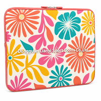 Housse d'ordinateur portable en néoprène OEM ODM 15,6 pouces avec bordure renforcée pour cadeaux de salon professionnel Fournisseur export pour commandes personnalisées