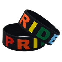 18 types de bracelets en silicone nautiques imperméables personnalisés LGBT arc-en-ciel, six couleurs, pour la fierté gay et lesbienne, fête, défilé