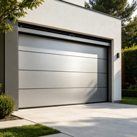 Porte de garage sectionnelle industrielle électrique isolée en acier avec isolation thermique et surface finie pour atelier d'usine, approvisionnement en gros