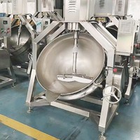 Mélangeur d'aliments planétaire automatique 300L 400L 500L Bouilloire industrielle pour la cuisson des nouilles de riz Machine pour la cuisson des aliments